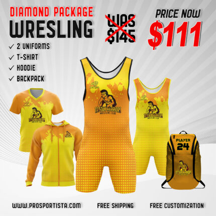 Our Free Artwork will be sent to you within 1 Business days showcasing your custom Wrestling Uniforms, Performance T-Shirts, Warmups, Hoodies and Bags.