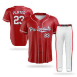 High Quality Baseball Uniforms with Customized Logo Breathable New Design Jersey and Pants Wholesale Price