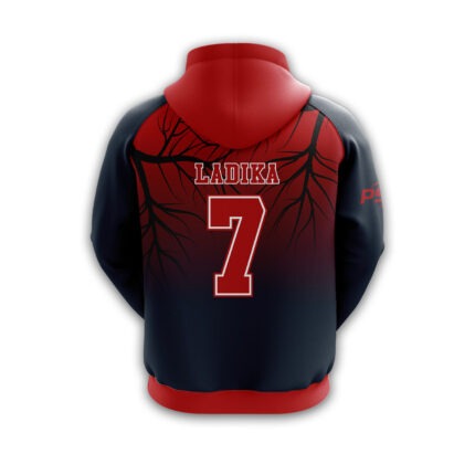 100% polyester fleece sublimation printing custom team hoodies
