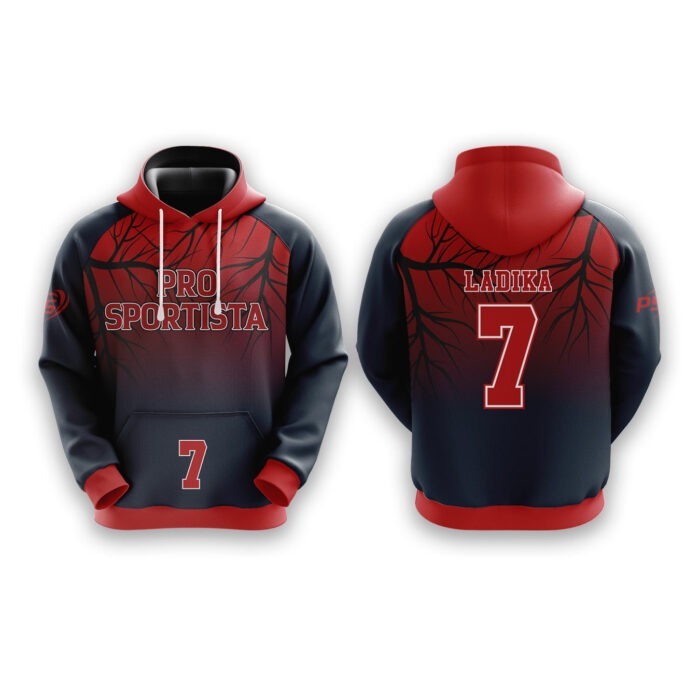 100% polyester fleece sublimation printing custom team hoodies